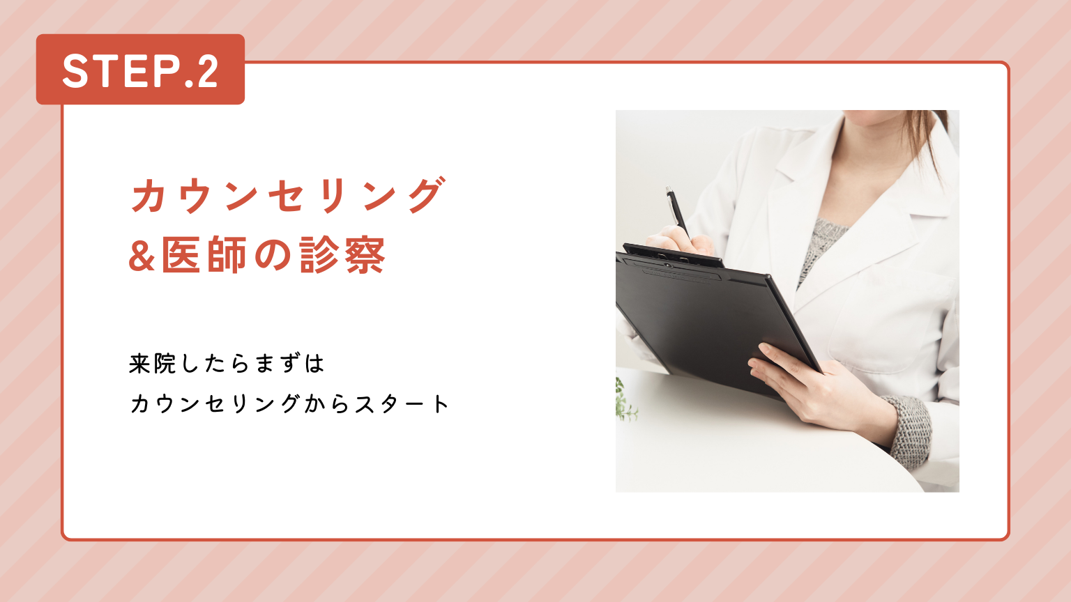 目頭切開を受ける流れ　カウンセリング&医師の診察